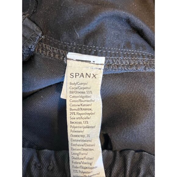Spanx Jeans Womens 2X washed Black Hi Rise Shaping Utility Pants Joggers Stretch - Picture 6 of 7